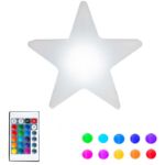 16 Inch Plastic LED Star, RGBW, Rechargeable, Waterproof, Remote Controlled