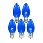 Blue Twinkle C9 Bulbs 7 Watt Replacement Lamps 25 Pack