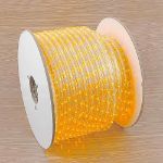 Yellow LED Rope Light Spool 150' 1/2" 2 Wire 120V