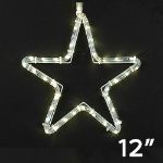 12" Small Christmas Star LED Rope Light Motif