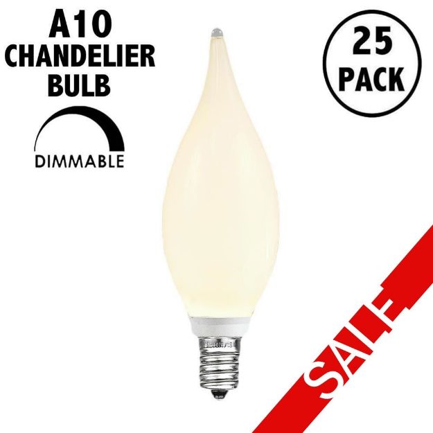 (25pk) CA10 LED Frosted Warm White Chandelier Light Bulb**ON SALE**
