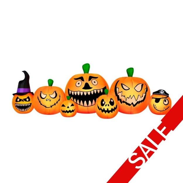 Occasions 8.5’ Inflatable Pumpkin Patch - Halloween Yard Decoration