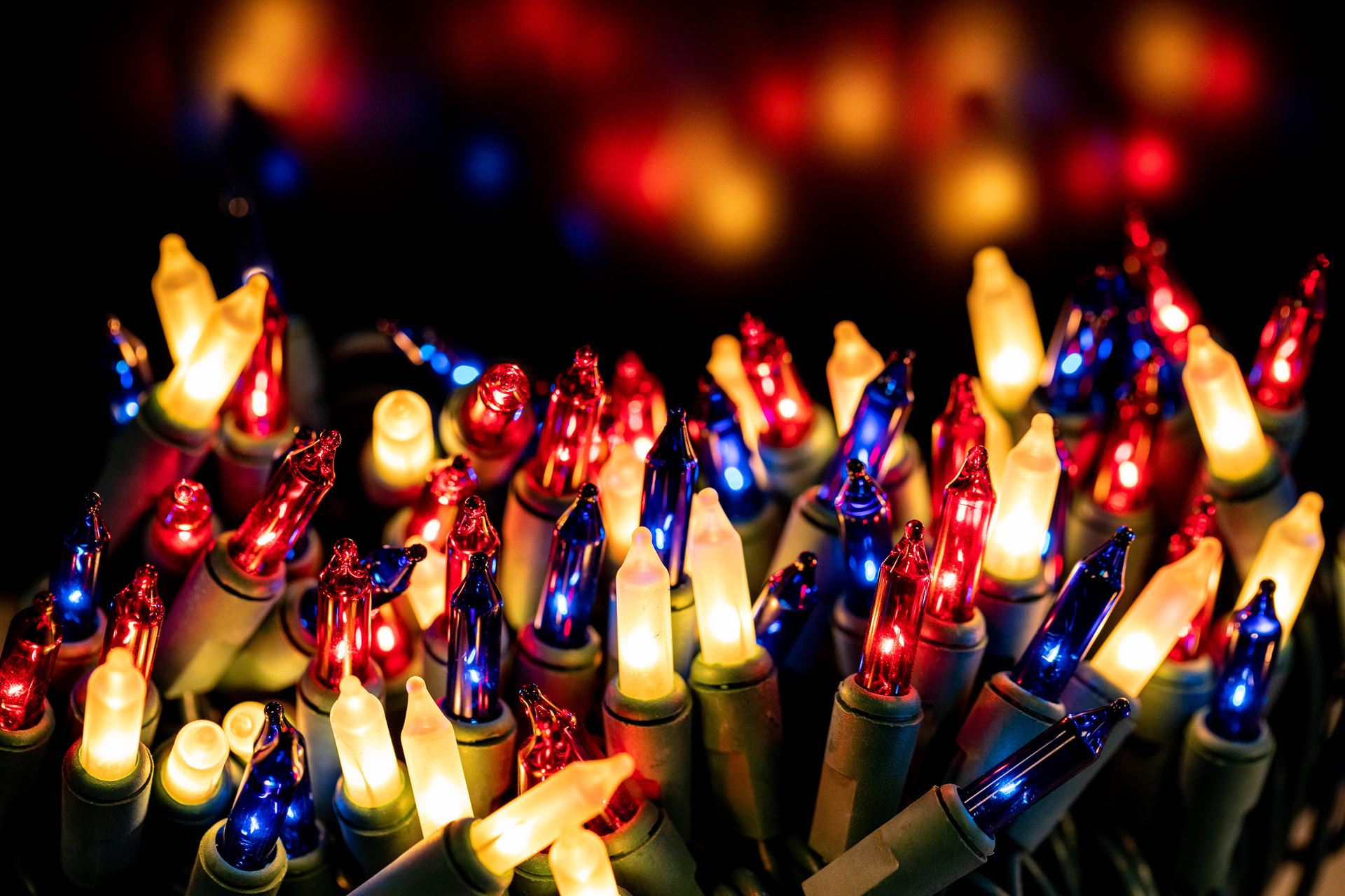 140 Light Chasing Red White and Blue Multi Function Mini Lights