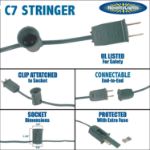 C7 25' Stringers 12" Spacing Green Wire