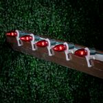 Red Smooth Glass C9 LED Bulbs - 25PK