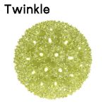 100 Warm White Twinkle LED 7.5" Sphere