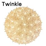 150 Light 10" Clear Twinkling Starlight Spheres