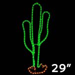 29" Cactus LED Rope Light Motif