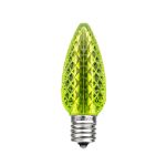 Lime Green C7 LED Replacement Bulbs 25 Pack
