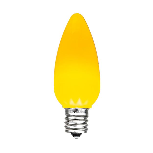 C9 - Yellow - Ceramic (plastic) LED Replacement Bulbs - 25 Pack