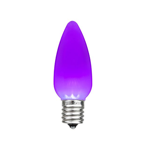 C9 - Purple - Ceramic (plastic) LED Replacement Bulbs - 25 Pack