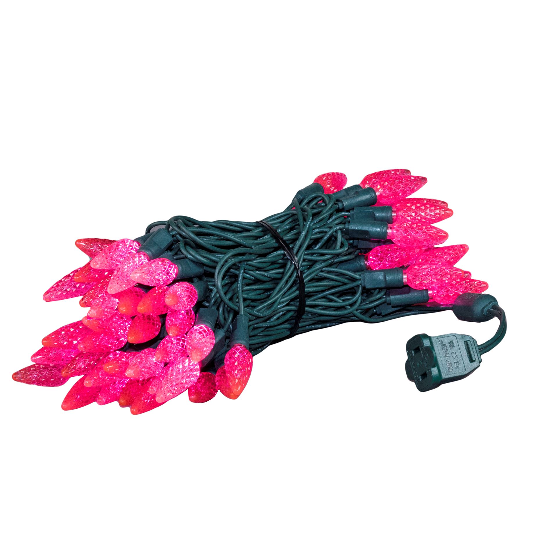 True Twinkle Commercial C6 LED 70 Light Pink Strawberry Mini