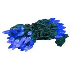 *NEW* True Twinkle Blue 70 LED C6 Strawberry Mini Lights Commercial Grade on Green Wire