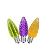 Lime/Purple/Orange C7 LED Replacement Bulbs 25 Pack