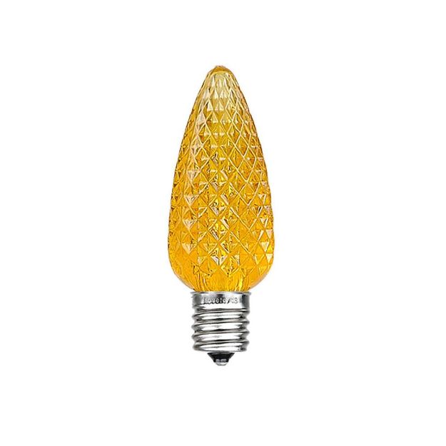 Amber/Orange C7 LED Replacement Bulbs 25 Pack