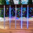 24" LED Cascading Meteor Starfall Tube Blue Pack of 5