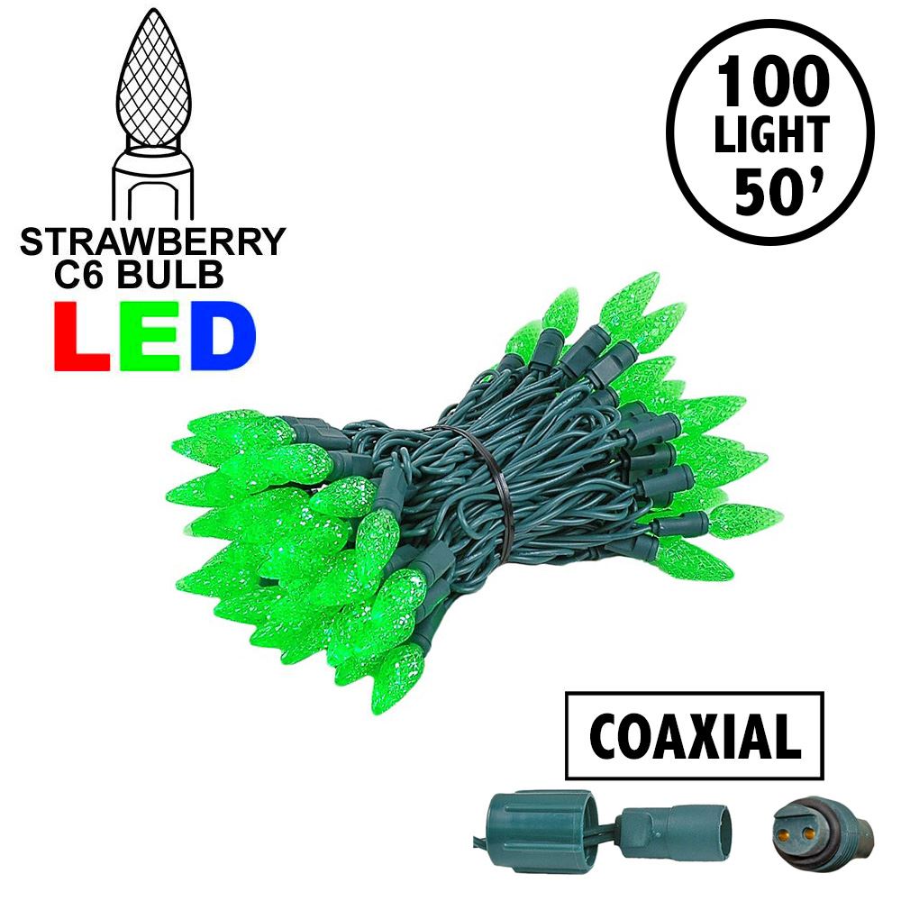 Christmas Lights Novelty Coaxial C6 LED 100 Light