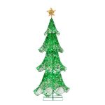 60 in. Christmas Tree with 120 Green LED Lights