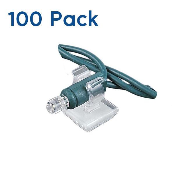 Mini Adhesive Clip for Mini Lights 100 Pack