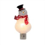 Christmas Night Light - Snowman - Swivel Plug w/LED Bulb