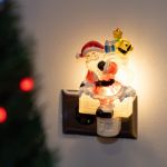 Christmas Night Light - Santa - Swivel Plug w/LED Bulb
