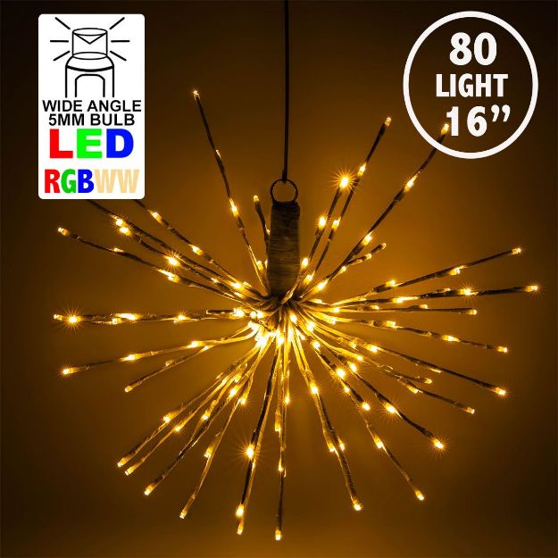 80 LED RGBWW Spritz Branch Light - 16"