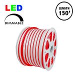 150 Ft Red LED Mini Neon Flex Rope Light Spool 120 Volt