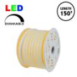 150 Ft Amber/Yellow LED Mini Neon Flex Rope Light Spool 120 Volt