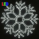 24" Fancy LED Snowflake-Pure White *On Sale*