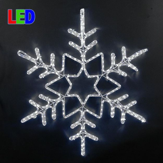 36" Deluxe LED Snowflake Pure White