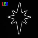 30" Bethlehem Star LED Rope Light Motif