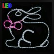 24" Easter Bunny LED Rope Light Motif