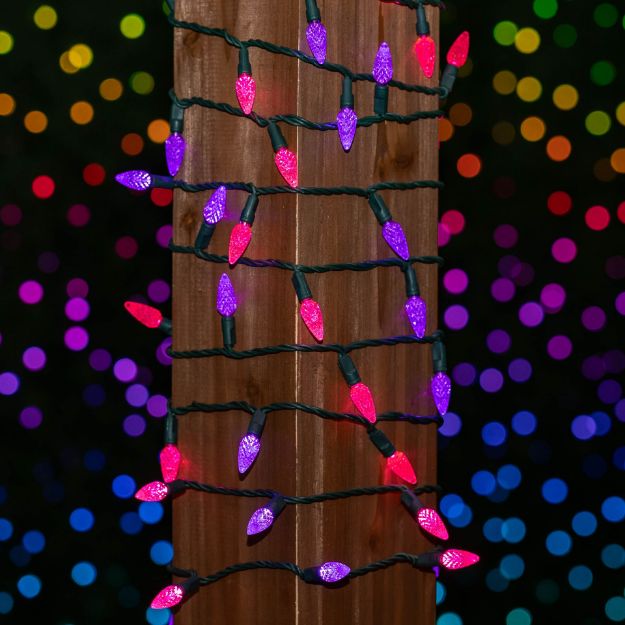 Commercial C6 LED 70 Light Pink & Purple Strawberry Mini LightsNovelty