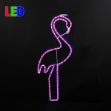 24" Pink Flamingo LED Rope Light Motif 