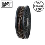 Novelty Lights Select C7 250' Spool 15" Spacing 8 Amp Brown Wire