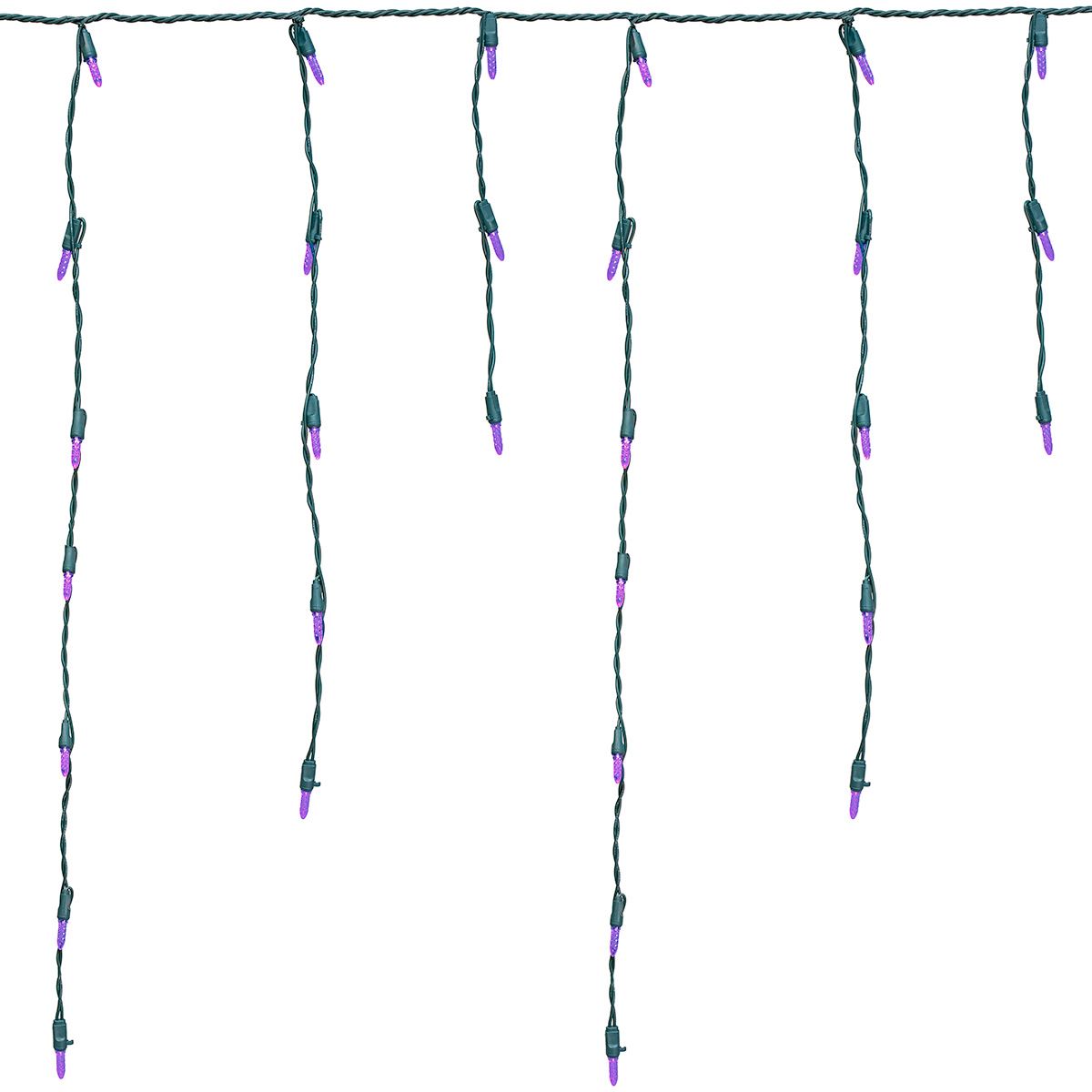 M5 Christmas LED Icicle Light Set, Green Wire, 15' Long, 150 Light - Picture 47 of 64