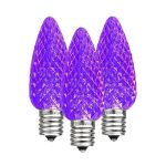 Purple C9 LED Replacement Bulbs 25 Pack 