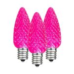 Pink C9 LED Replacement Bulbs 25 Pack 