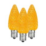 Amber C9 LED Replacement Bulbs 25 Pack 