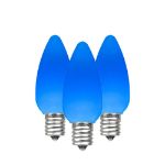 PeakPro C9 Smooth Ceramic LED Bulbs - Light Blue - 25 Pack