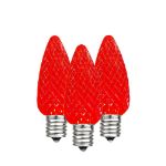 Red C7 LED Replacement Bulbs 25 Pack