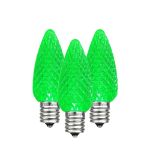 Green C7 LED Replacement Bulbs 25 Pack