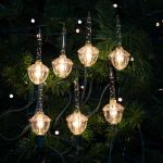 Clear with Clear Base Classic Traditional Bubble Light Set 7 Lamps