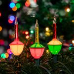 Traditional Classic Bubble Light Set 7 Lamps Red/Yellow
