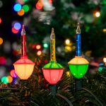 Traditional Classic Bubble Light Set 7 Lamps Red/Blue/Yellow