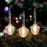 Clear with Clear Base Classic Traditional Bubble Light Set 7 Lamps