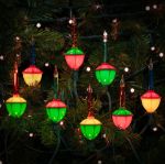 Traditional Classic Bubble Light Set 8 Lamps Red/Blue/Orange/Green