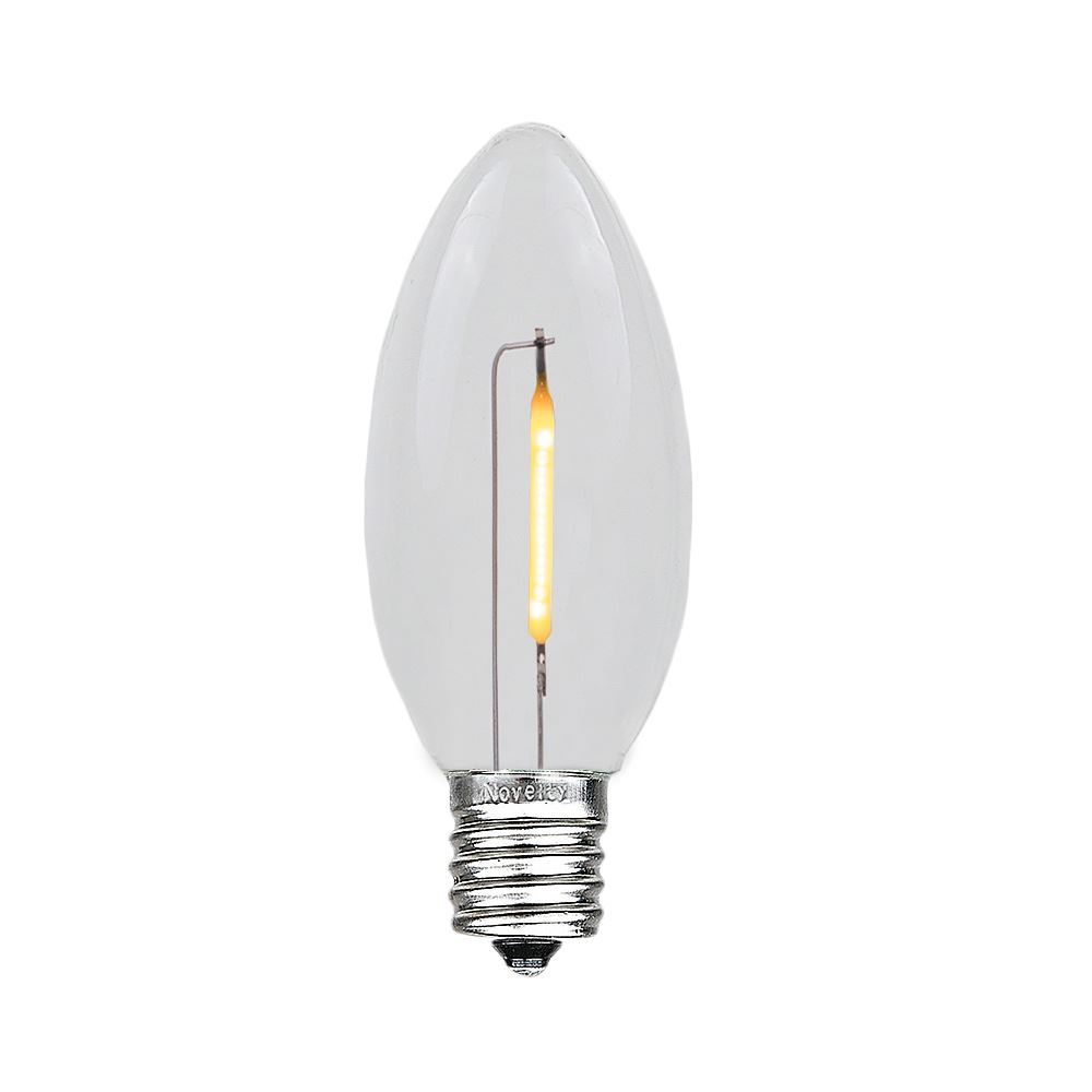 25 Pack C9 LED Outdoor Christmas Replacement Bulbs, Warm White, C9/E17 Base - Picture 47 of 48