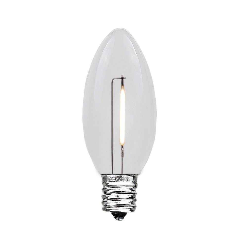 25 Pack C9 LED Outdoor Christmas Replacement Bulbs, Warm White, C9/E17 Base - Picture 28 of 48