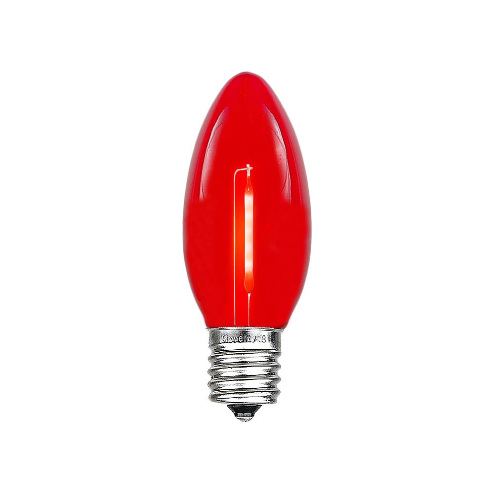 25 Pack C9 LED Outdoor Christmas Replacement Bulbs, Warm White, C9/E17 Base - Picture 35 of 48